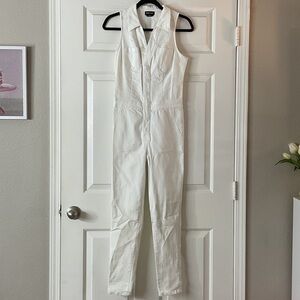 Y2K Bebe White Sleeveless Jumpsuit